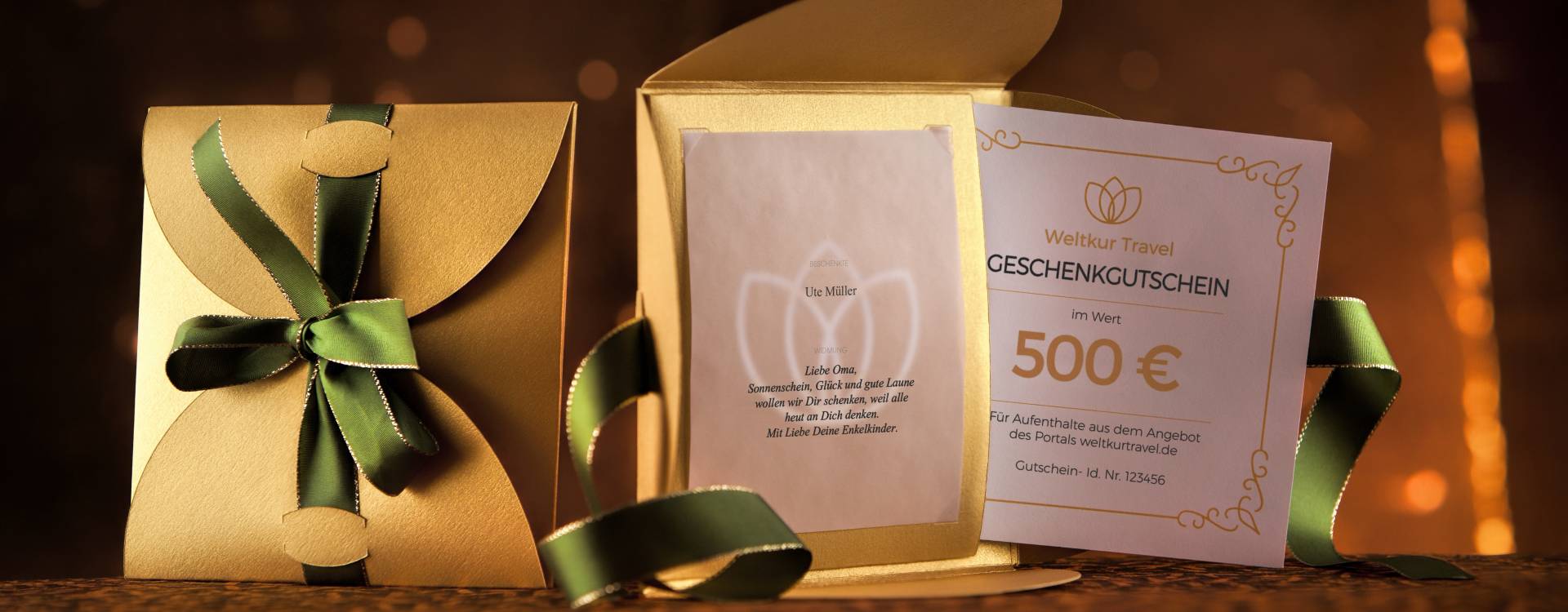 Geschenkgutscheine für Kur- und Wellnessaufenthalte