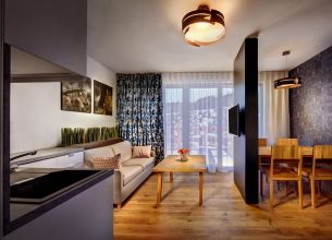 Apartmá Modern - One-bedroom-Modern-suites-kitchen