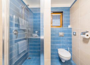 Dvoulůžkový pokoj - Standardní s klimatizací - standard-koupelna-modra2