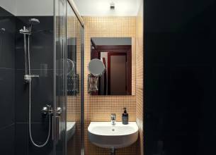 Jednolůžkový pokoj Comfort - 23-13-HTLS-Smetana_Single Double Bathroom