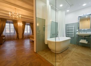 Dvoulůžkový pokoj Superior - Rudolf II. - 32. Spa Beerland Chateaux Prague - Superior room - bathroom