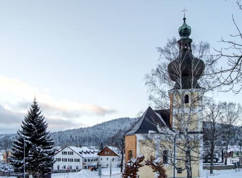 Hotel Srní a depandance Šumava - vyhled kostel_DSC_0081