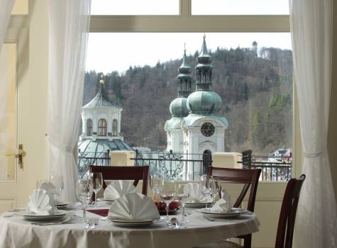 Spa Hotel Schlosspark - Pohled z restaurace