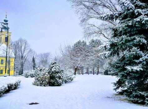 Aquincum Hotel Budapešť - The-Aquincum-Hotel-Budapest-park-winter (1)