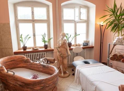 Hotel Nový Dům - Mléčná koupel s lístky růží