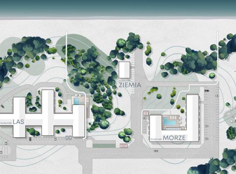 Saltic Resort & SPA Łeba - mapa resortu