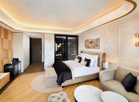 Hotel Galeria Thermal Bešeňová - Pokoj Pamukkale LUX s výhledem do vodního parku