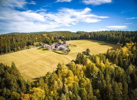 Hotel Schwarz Alm Zwettl - Luftaufnahme (c) Schwarz Alm Zwettl