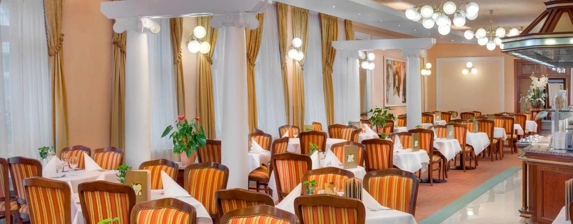 Rekonstrukce restaurace Goethe v hotelu Centrální Lázně 