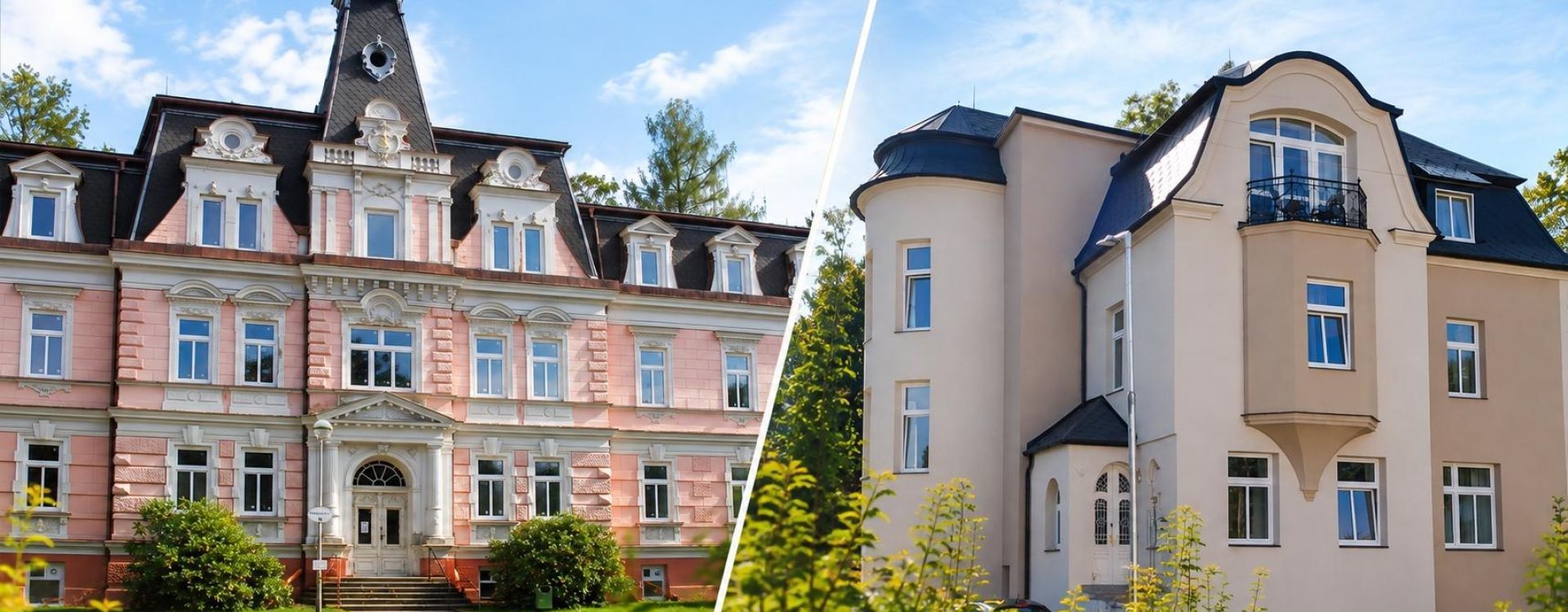 Schrothovy léčebné lázně - Villa Theresa *** a Villa Dr. Karla Schrotha
