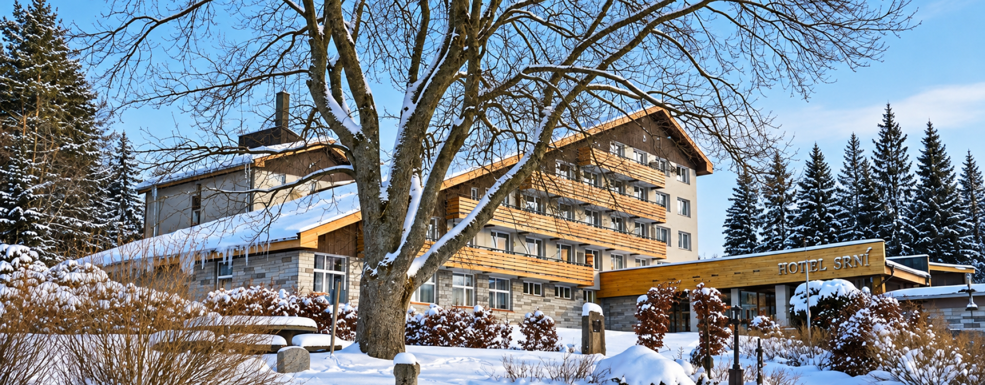 Hotel Srní a depandance Šumava - Vánoce v srdci přírody, 4&nbsp;noci