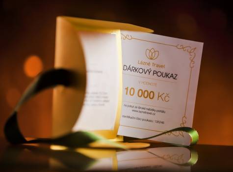 Poukaz nominální hodnoty v dárkovém balení